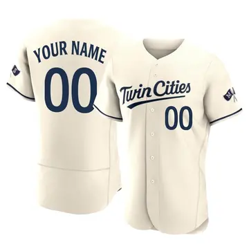 Authentic Men's Custom Cream Minnesota Twins Alternate 2023 Jersey