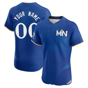 Elite Men's Custom Royal Minnesota Twins 2024 City Connect Jersey