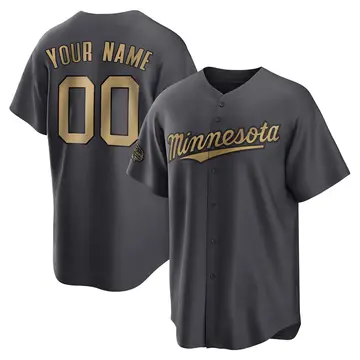 Game Men's Custom Charcoal Minnesota Twins Replica 2022 All-Star Jersey