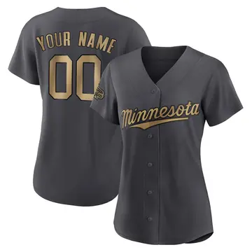 Game Women's Custom Charcoal Minnesota Twins Authentic 2022 All-Star Jersey