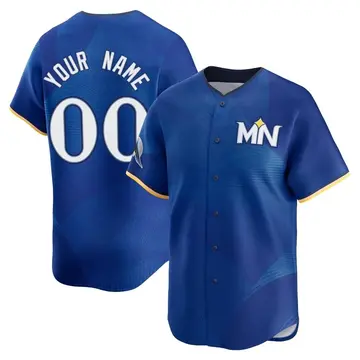 Limited Men's Custom Royal Minnesota Twins 2024 City Connect Jersey
