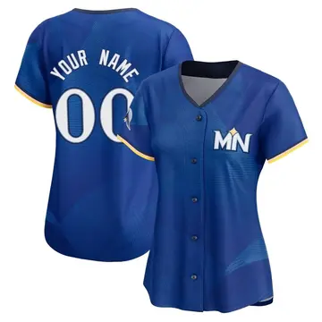 Limited Women's Custom Royal Minnesota Twins 2024 City Connect Jersey