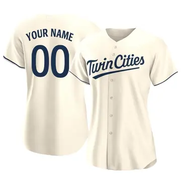 Replica Women's Custom Cream Minnesota Twins Alternate Jersey