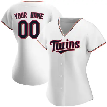 Replica Women's Custom White Minnesota Twins Home Jersey