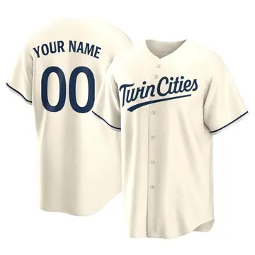 Replica Youth Custom Cream Minnesota Twins Alternate Jersey