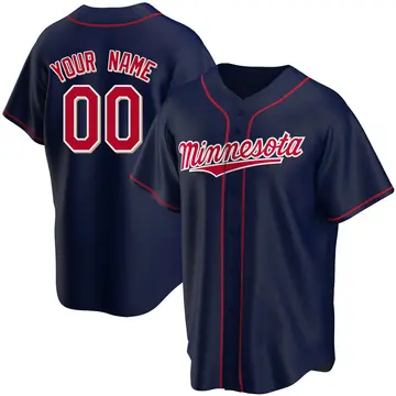 Replica Youth Custom Navy Minnesota Twins Alternate Team Jersey